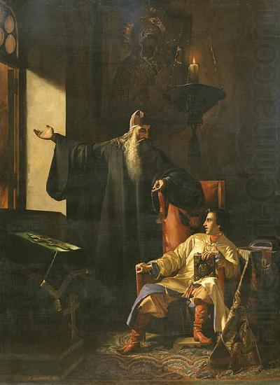 unknow artist Tsar Ivan the Terrible and the priest Sylvester china oil painting image